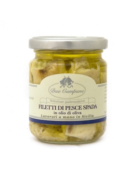 Filetti di pesce spada in olio di oliva